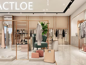 Light Luxury Light Grey Tile Clothing Store Floor texture (ID:ffaeh701194)