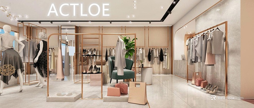 Light Luxury Light Grey Tile Clothing Store Floor texture