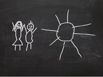 blackboard painting 3d model
