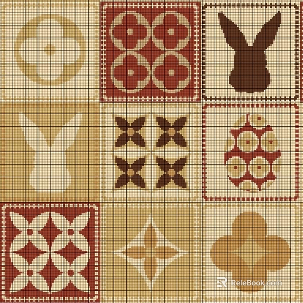 Small tiles for kitchen and bathroom texture
