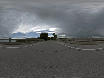 Outdoor Road Bridge Cloudy Day HDR texture (ID:ffabg18401)