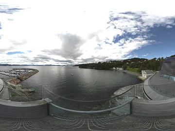 Daytime cloudy city dock HDR texture (ID:ffabg60001)