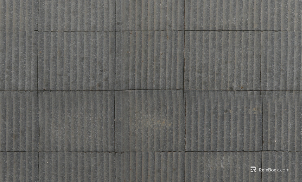 Gray striped permeable brick outdoor pavement texture