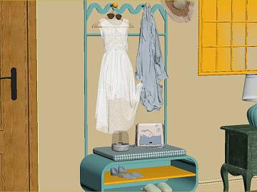 Silent Wind Wooden Bedroom Scene texture (ID:ffaeh085524)