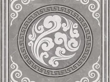 Marble Parquet Round Black and White Ground Parquet texture (ID:ffabg31689)