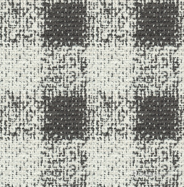 Black and White Plaid Slub Fabric texture