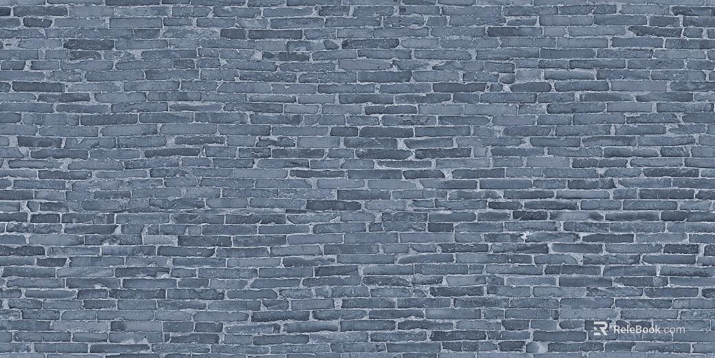 Texture of blue brick wall tiles texture