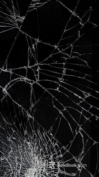 Broken glass texture