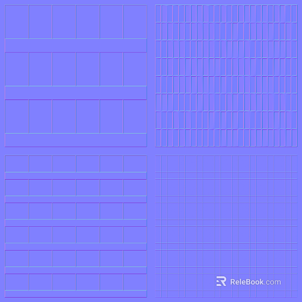 Purple Geometric Plaid Tile Wall Tile texture