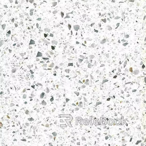 terrazzo artificial stone table top granular white texture