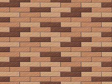 Brick wall ochre color tricolor full-body brick seamless texture (ID:ffacg60326)