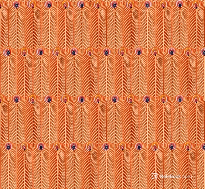 feather tile orange feather tile texture