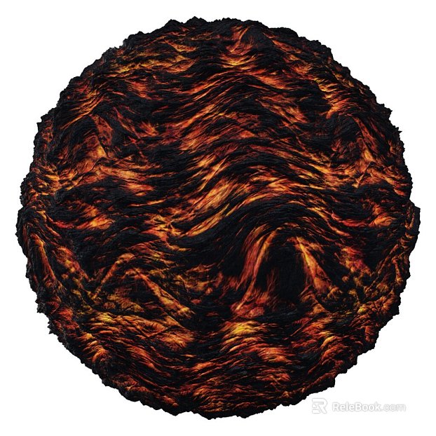 Magma PBR texture