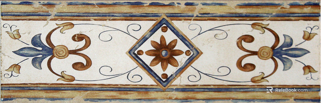 Wall line waist line painted waist line decoration texture