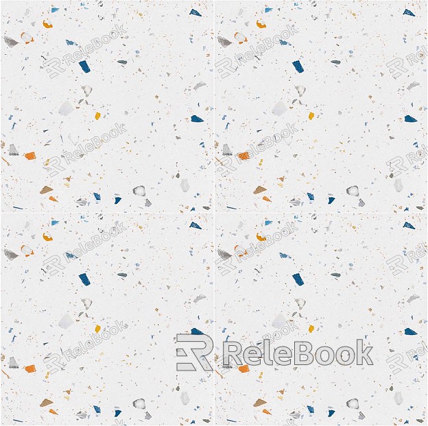 Close-up of a Terrazzo surface, a composite material featuring chips of marble, quartz, glass, and granite set in concrete or epoxy, renowned for its durability and aesthetic appeal.