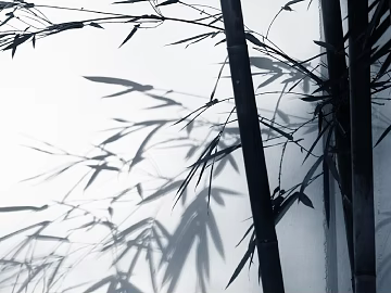 Chinese ink bamboo mural texture (ID:ffach259440)