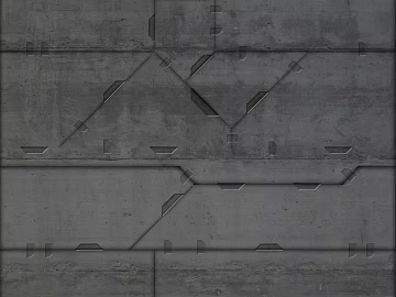 Cement wall 3d model