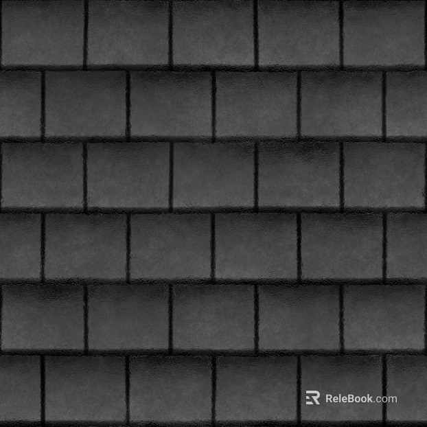Dark gray green tile roof building materials texture