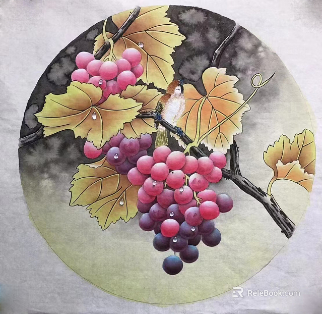 Plant painting texture