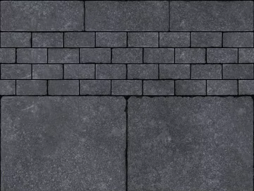 Dark gray permeable pavers, outdoor paving 3d model