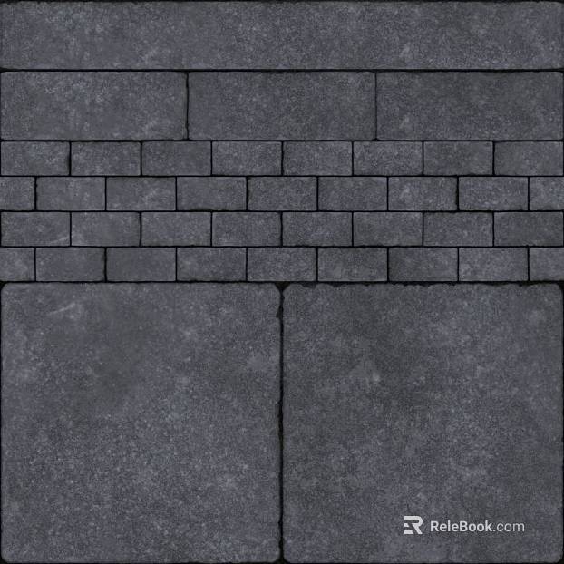 Dark gray permeable pavers, outdoor paving texture