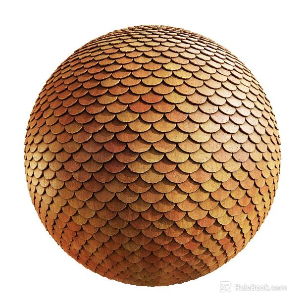 Asian Roof Tile PBR texture