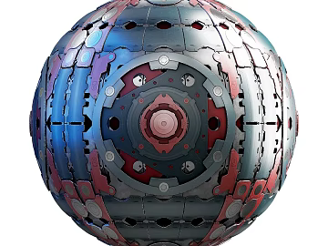 Sci-Fi Exterior Wall PBR texture (ID:ffach446824)