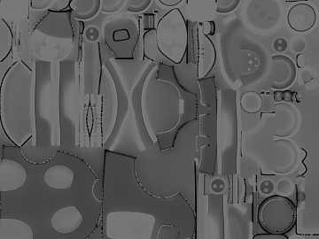 Gray black and white bump map game scene texture (ID:ffaeh937926)