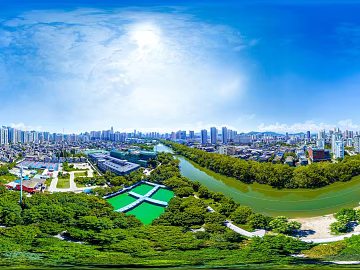 HDR urban ecological greening panorama texture (ID:ffach459603)