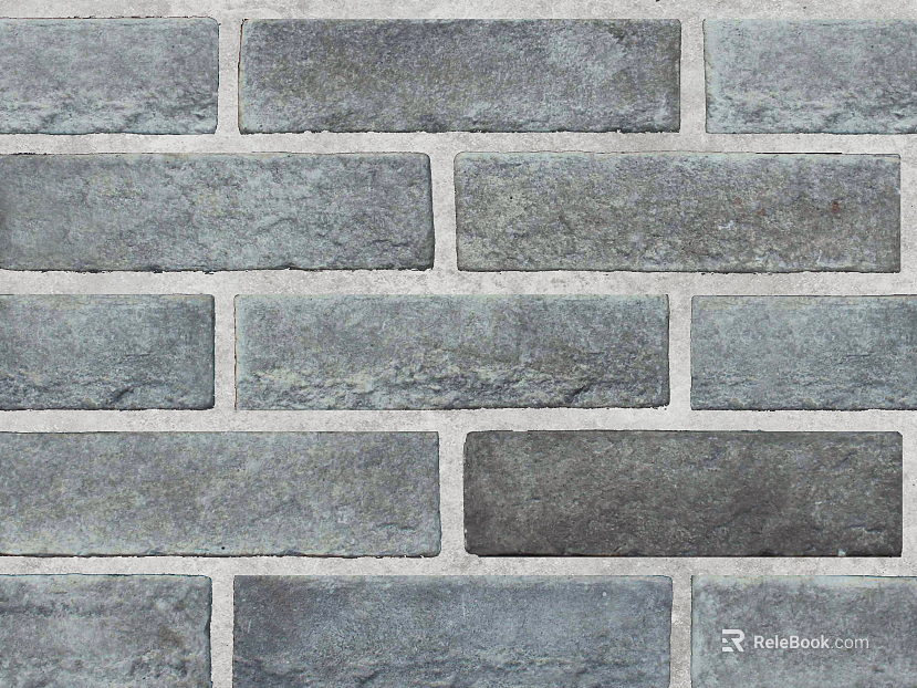 Brick wall cyan exterior wall brick material texture