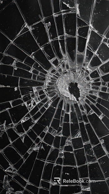 Broken glass texture