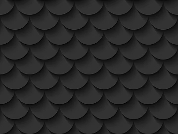 Feather brick black fan pattern 3d model