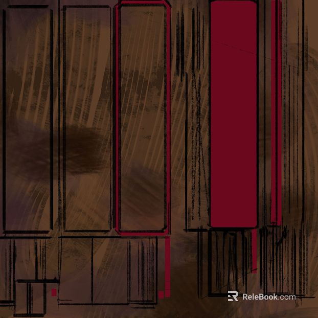 Red brown abstract geometric decorative painting texture