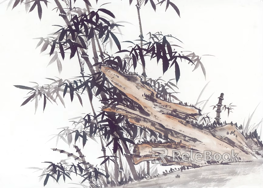 Ancient Tree Decorative Painting texture