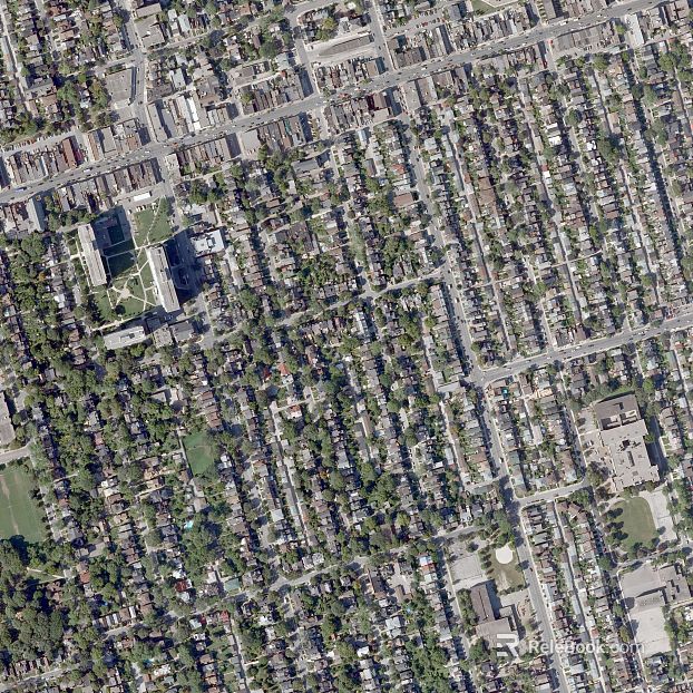 Aerial view of city blocks texture