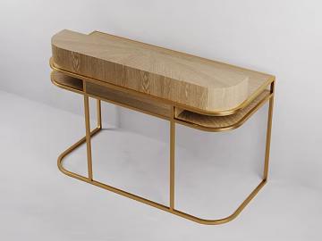 Light Luxury Light Log Color Entrance Table texture (ID:ffaeh108296)