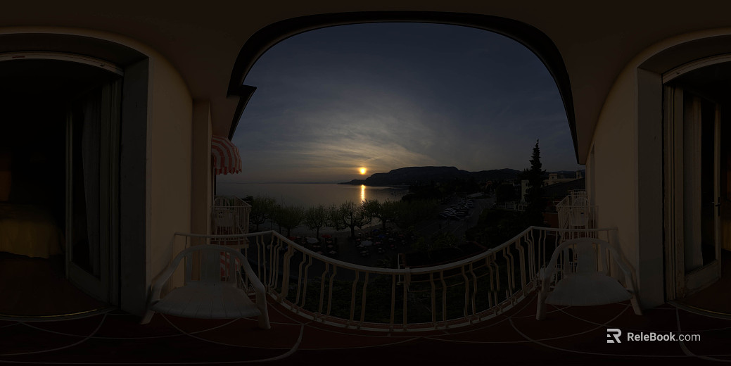 dusk balcony beach exterior hdr texture