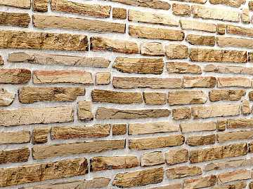 Yellow brown retro brick wall background wall texture (ID:ffaeh323784)