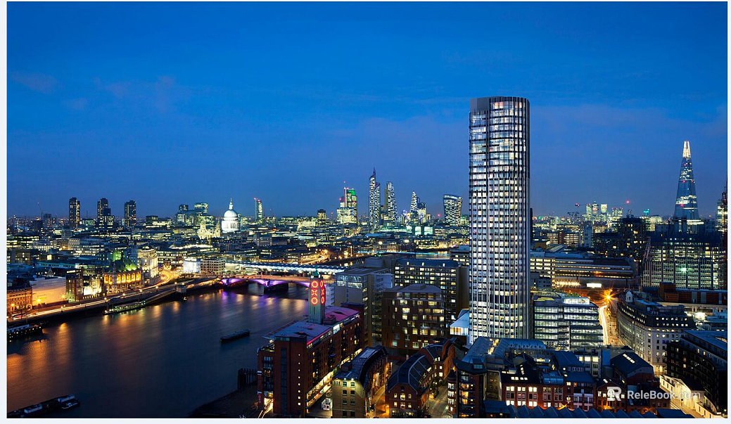 City Night Scene Exterior texture