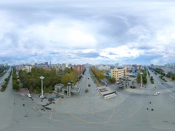 Urban road day HDR texture (ID:ffach969246)