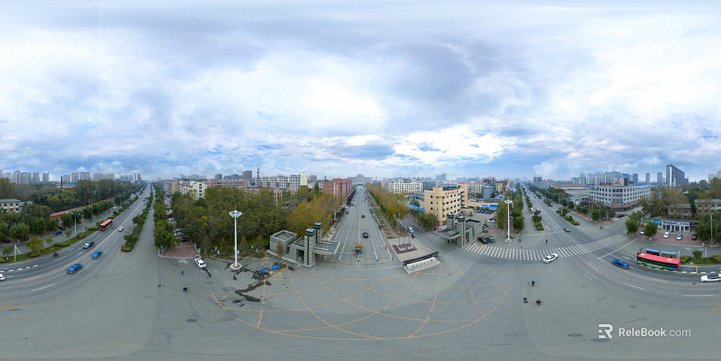 Urban road day HDR texture