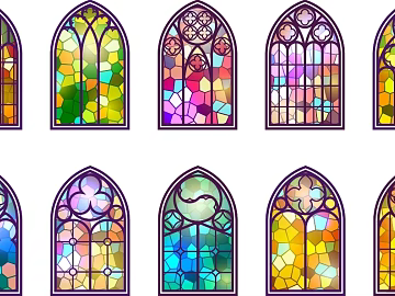 colored windows texture (ID:ffach443675)