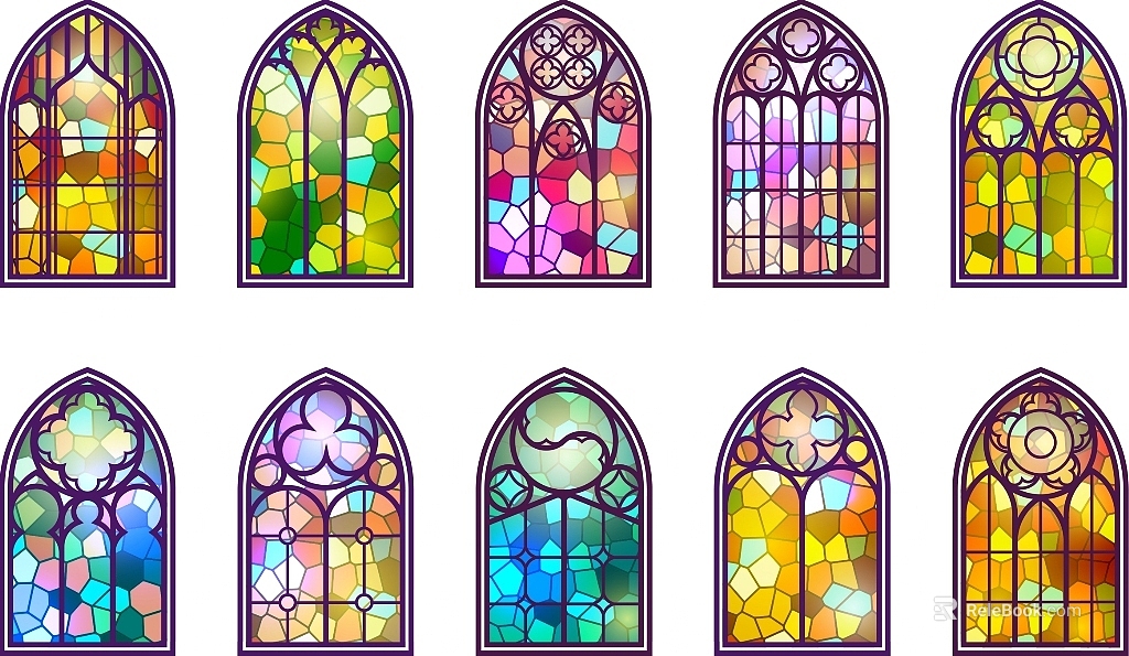 colored windows texture