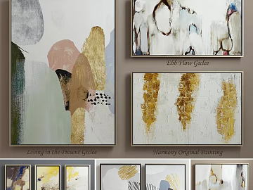 Modern Style Abstract Decorative Painting Living Room Hanging Painting texture (ID:ffaeh439744)