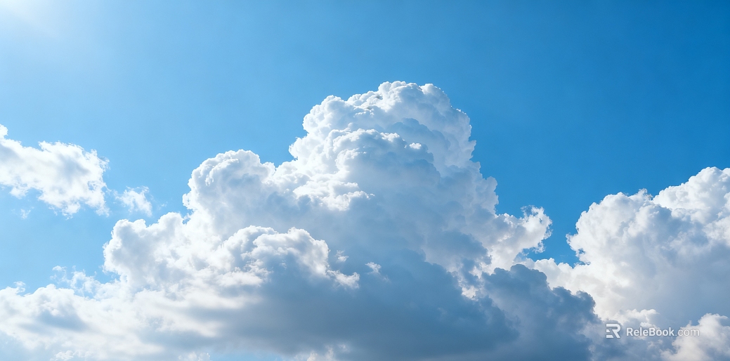 blue sky and white clouds texture