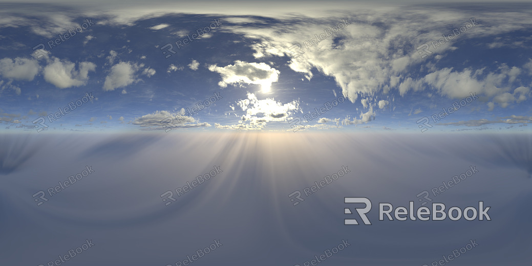 Sunrise Sunset Cloudy Blue Sky Landscape Landscape HDR texture