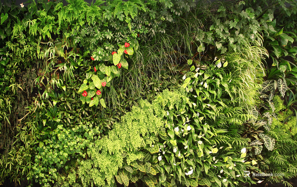 Plant painting texture