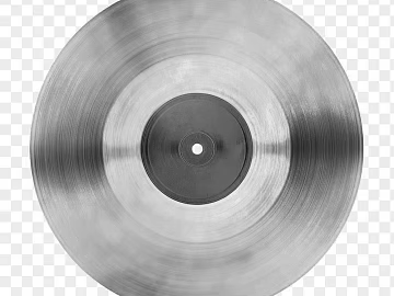Silver-gray brushed metal record face texture (ID:ffaeh364326)