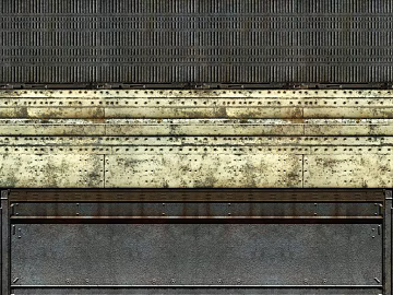 Industrial-style gray old metal wall panel texture (ID:ffaeh756939)