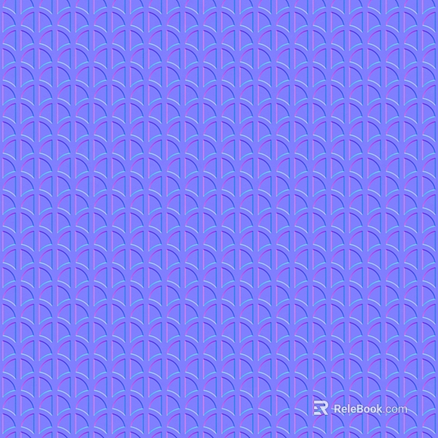 Surface Bump Lines Vertical Wave Cutout Normal Map texture